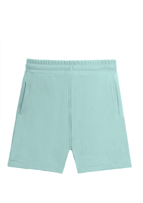 Solid Plain Athleisure Sports Shorts - Mint