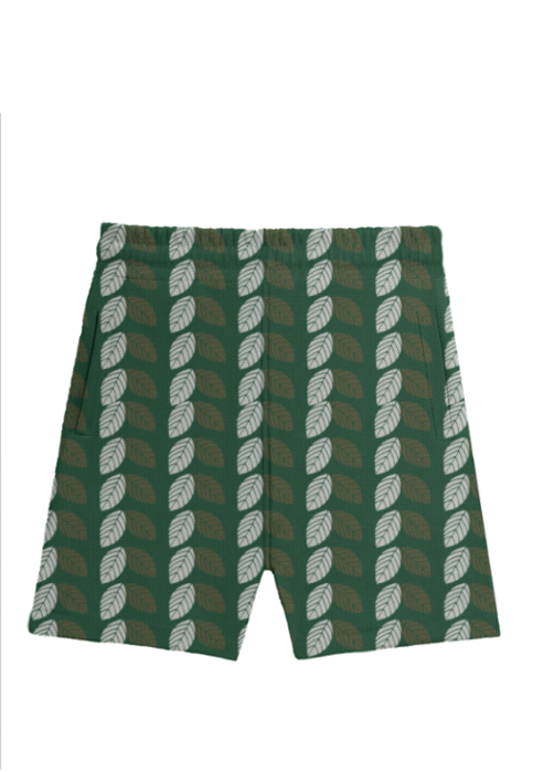 Multi Color Leaf's Printed Athleisure Shorts
