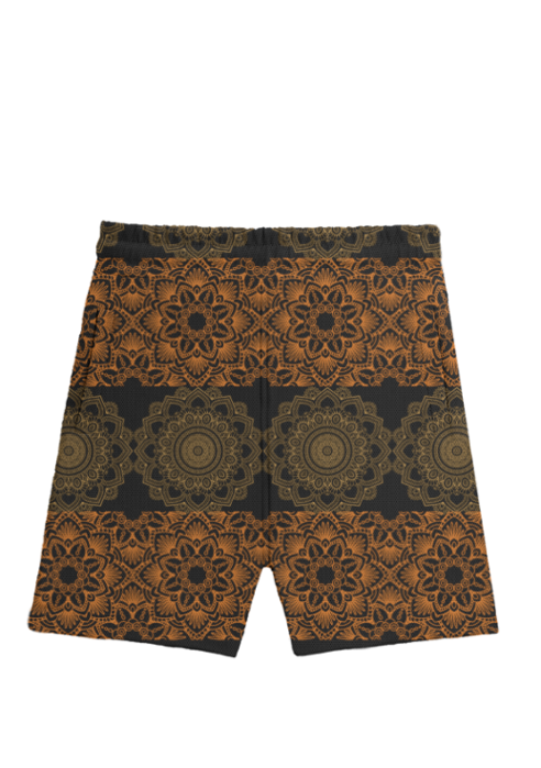 Mandala Printed Athleisure Shorts
