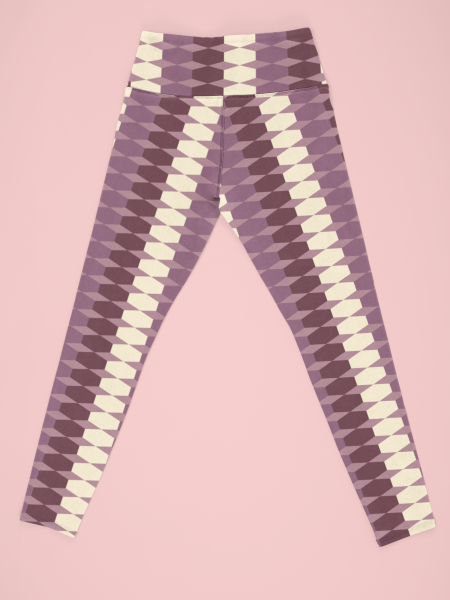 Geometric Diamond Printed Leggings