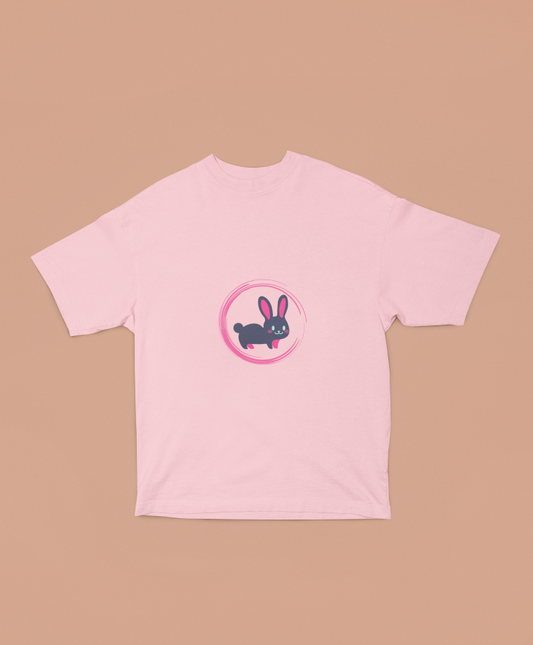 Baby Rabbit Printed Oversized T-shirt - UNISEX