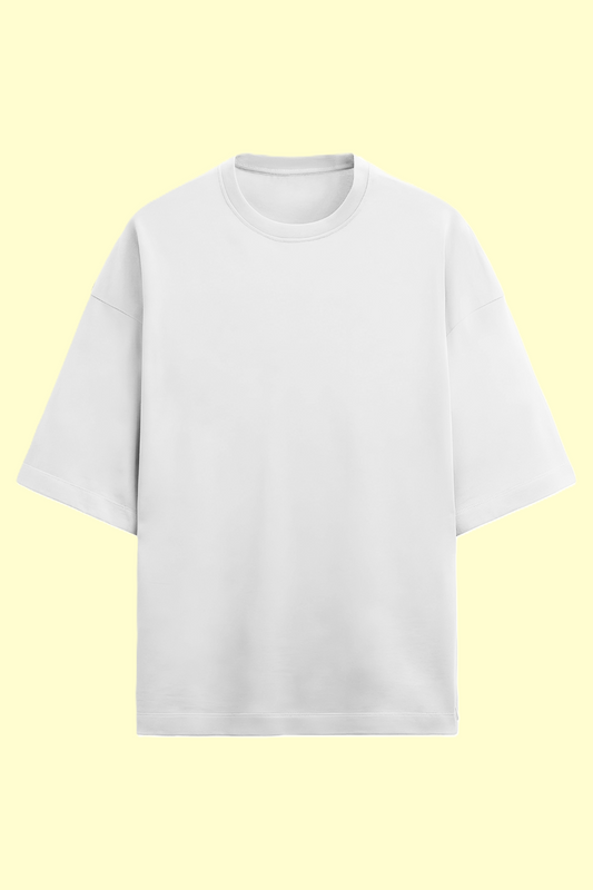 Solid Plain Terry Oversized T-shirt - UNISEX