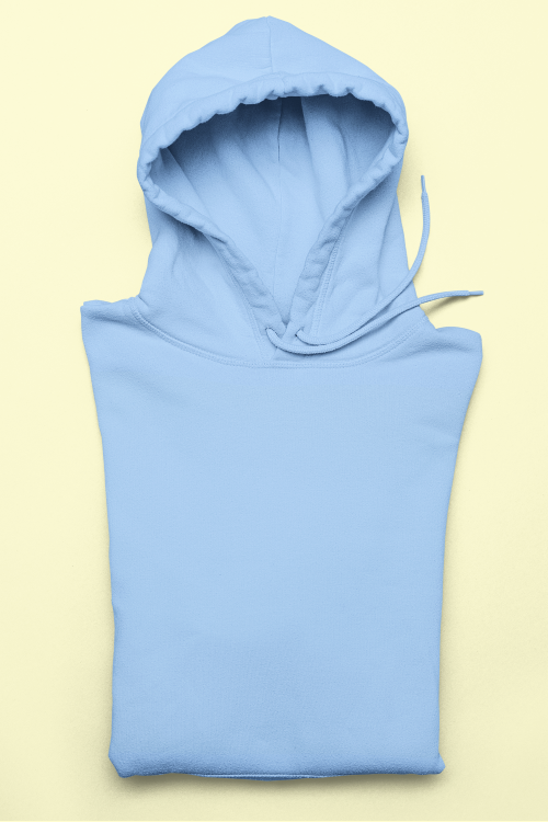 Solid Plain Babyblue Hoodie - UNISEX