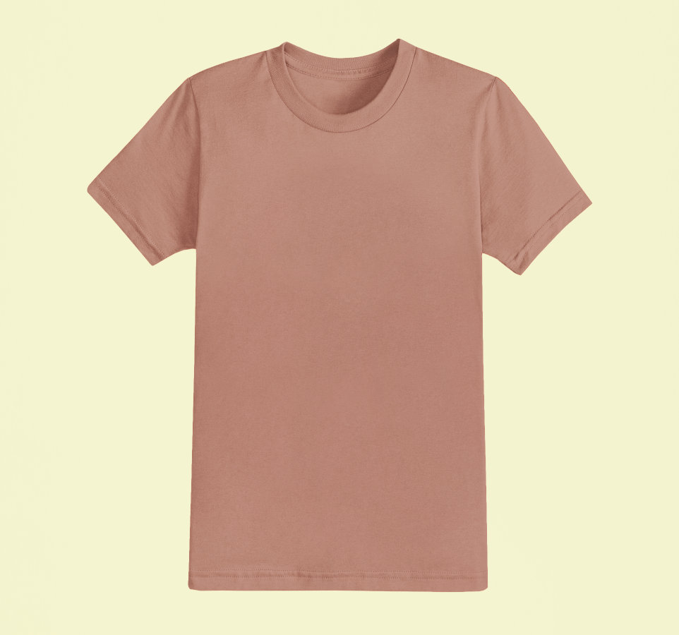 UNISEX Solid Plain Classic T-shirt - Copper