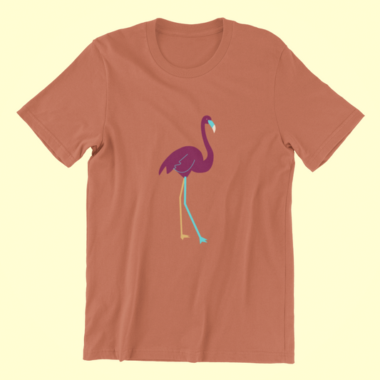 Flamingo Printed Classic T-shirt - UNISEX