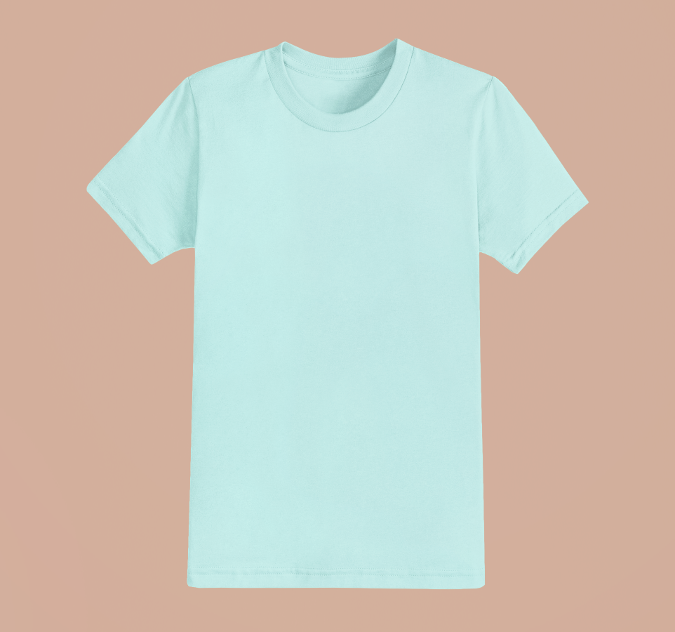 UNISEX Solid Plain Classic T-shirt - Mint