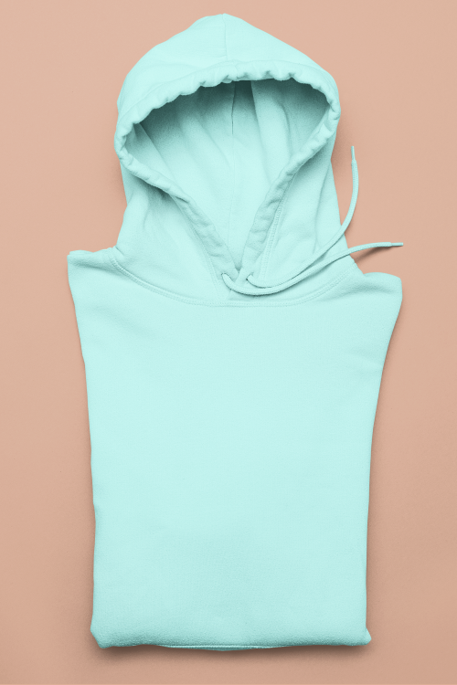 UNISEX Solid Plain Hoodie - Mint