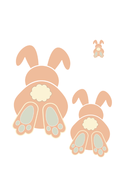 Rabbit Silence Printed Oversized T-shirt - UNISEX