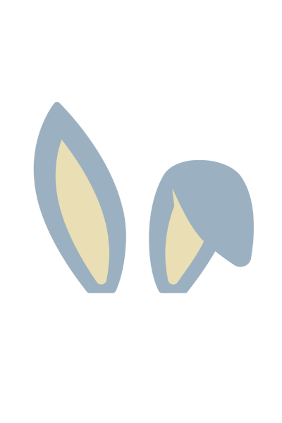 Bunny Ears Printed Oversized T-shirt - UNISEX