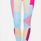 Multi Colored Irregular Geometric Printed Leggings