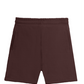 Solid Plain Athleisure Sports Shorts - Maroon