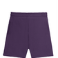Solid Plain Athleisure Sports Shorts - Purple