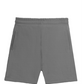 Solid Plain Athleisure Sports Shorts - Charcoal Melange