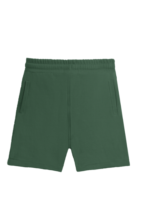 Solid Plain Athleisure Sports Shorts - Bottlegreen