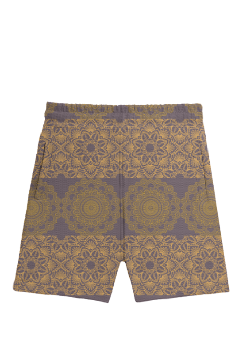 Mandala Printed Outdoor Athleisure Shorts