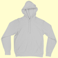 UNISEX Solid Plain Hoodie - Grey melange