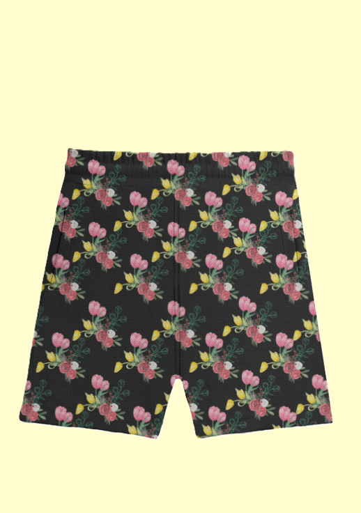 Floral Printed Athleisure Shorts