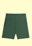 Solid Plain Athleisure Sports Shorts - Bottlegreen