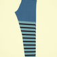 Half Striped Lines Printed Leggings