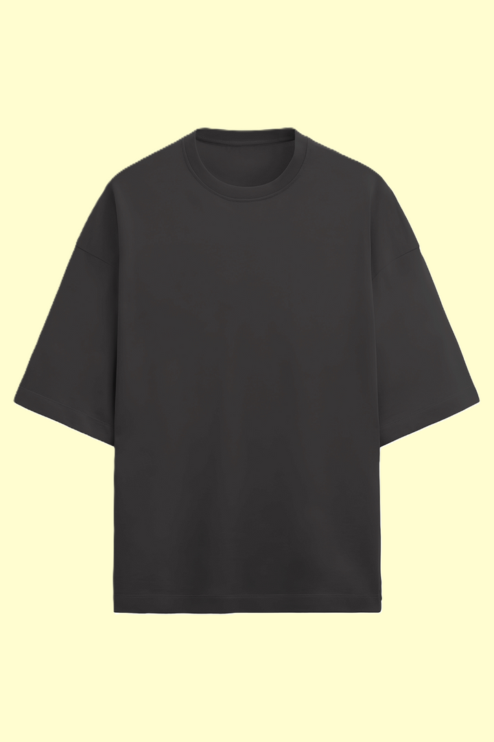 Solid Plain Terry Oversized T-shirt - UNISEX