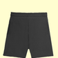 Solid Plain Athleisure Sports Shorts - Black