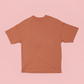 UNISEX Solid Plain Oversized T-shirt - Coral