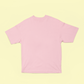 UNISEX Solid Plain Oversized T-shirt - Light Pink