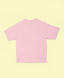 UNISEX Solid Plain Oversized T-shirt - Light Pink