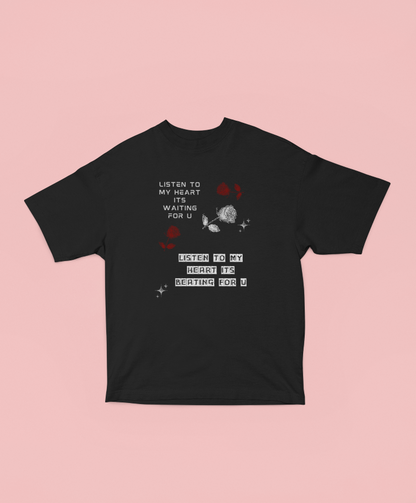 Listen to My Heart Oversized T-shirt - UNISEX