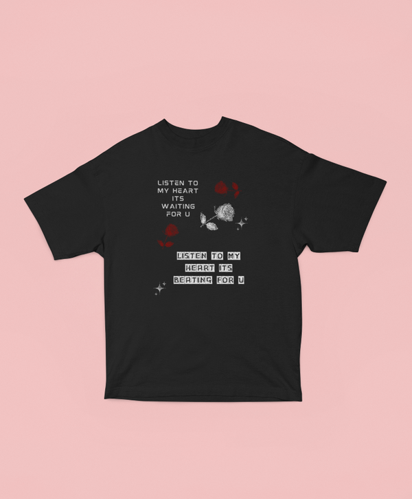 Listen to My Heart Oversized T-shirt - UNISEX