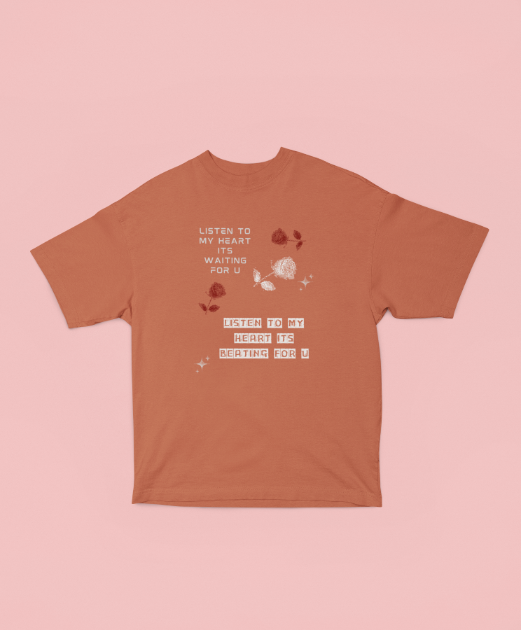Listen to My Heart Oversized T-shirt - UNISEX