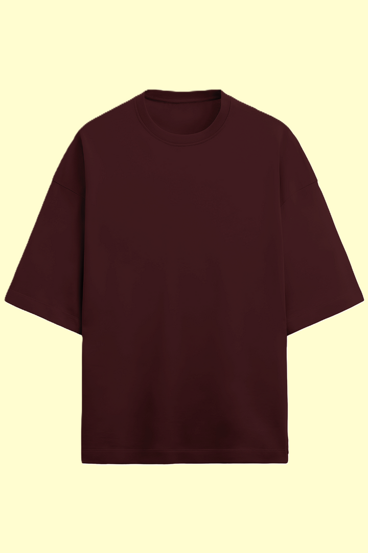 Solid Plain Terry Oversized T-shirt - UNISEX