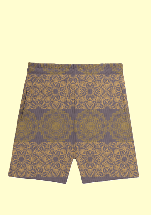 Mandala Printed Outdoor Athleisure Shorts