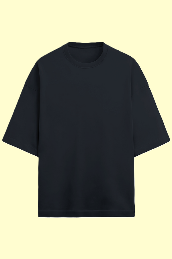 Solid Plain Terry Oversized T-shirt - UNISEX