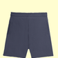 Solid Plain Athleisure Sports Shorts - Navyblue