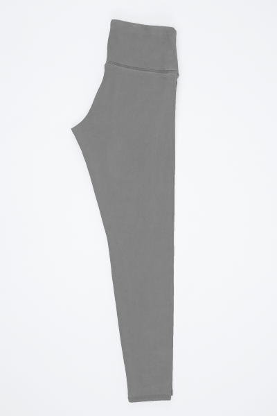 Solid Plain Charcoal melange High Waisted Workout Leggings