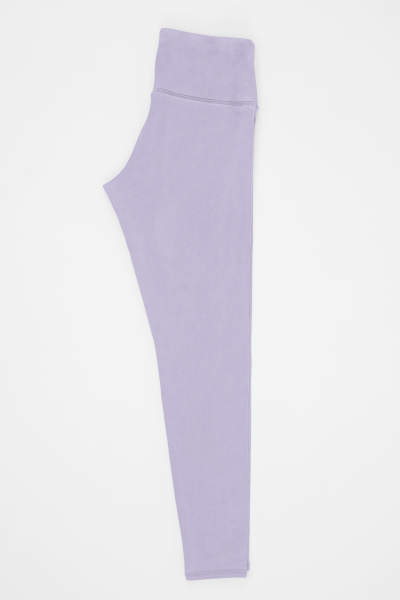 Solid Plain Lavender High Waisted Workout Legging