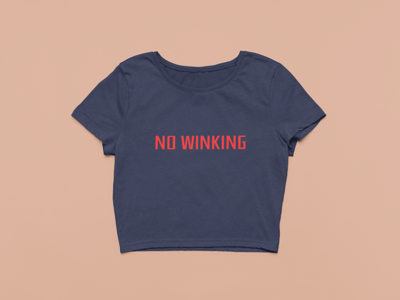 No Winking Crop Top