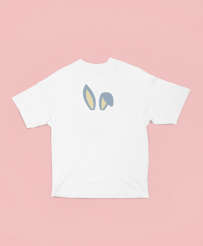 Bunny Ears Printed Oversized T-shirt - UNISEX
