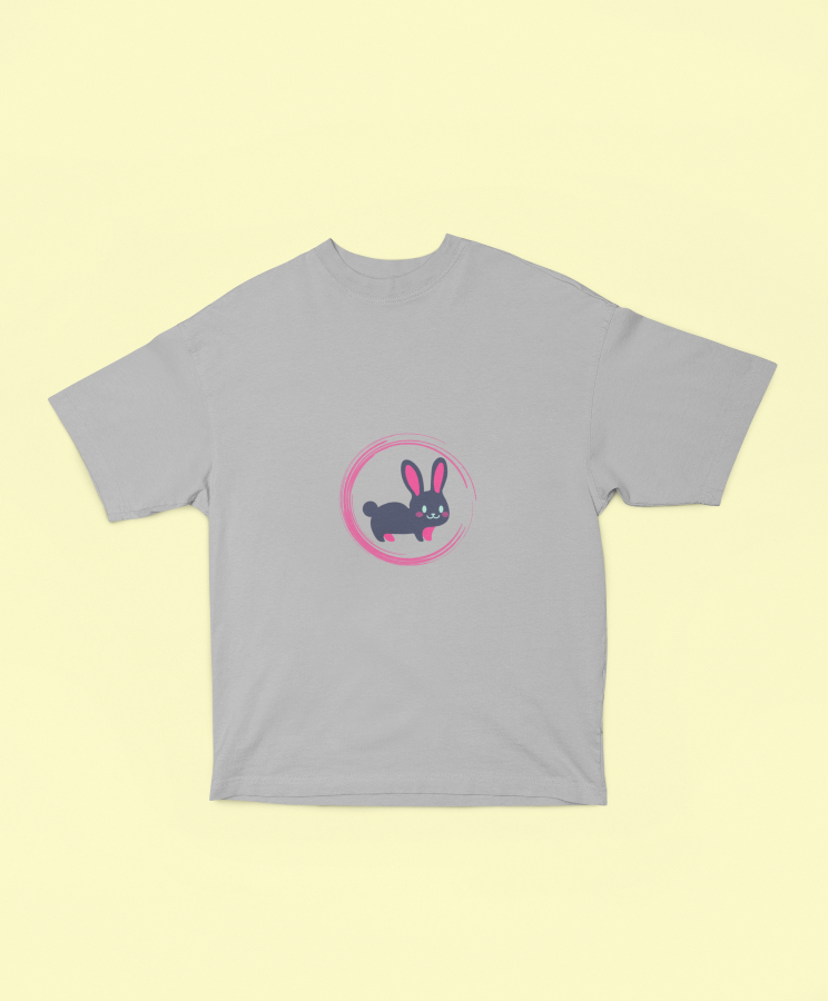 Baby Rabbit Printed Oversized T-shirt - UNISEX