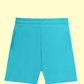 Solid Plain Athleisure Sports Shorts - Skyblue