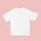 UNISEX Solid Plain Oversized T-shirt - White