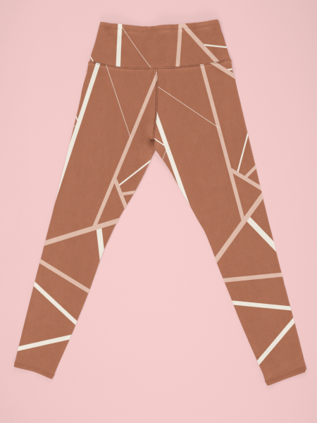 Geometric Multi Lines Printed Leggings