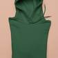 UNISEX Solid Plain Hoodie - Bottle green