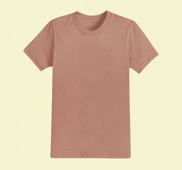 UNISEX Solid Plain Classic T-shirt - Copper