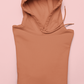 UNISEX Solid Plain Hoodie - Coral