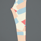 Multi Colors Criss Cross Printed Leggings