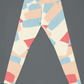 Multi Colors Criss Cross Printed Leggings
