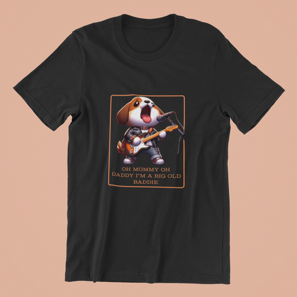 Puppy With Guitar Classic T-shirt(F.R.I.E.N.D.S) - UNISEX