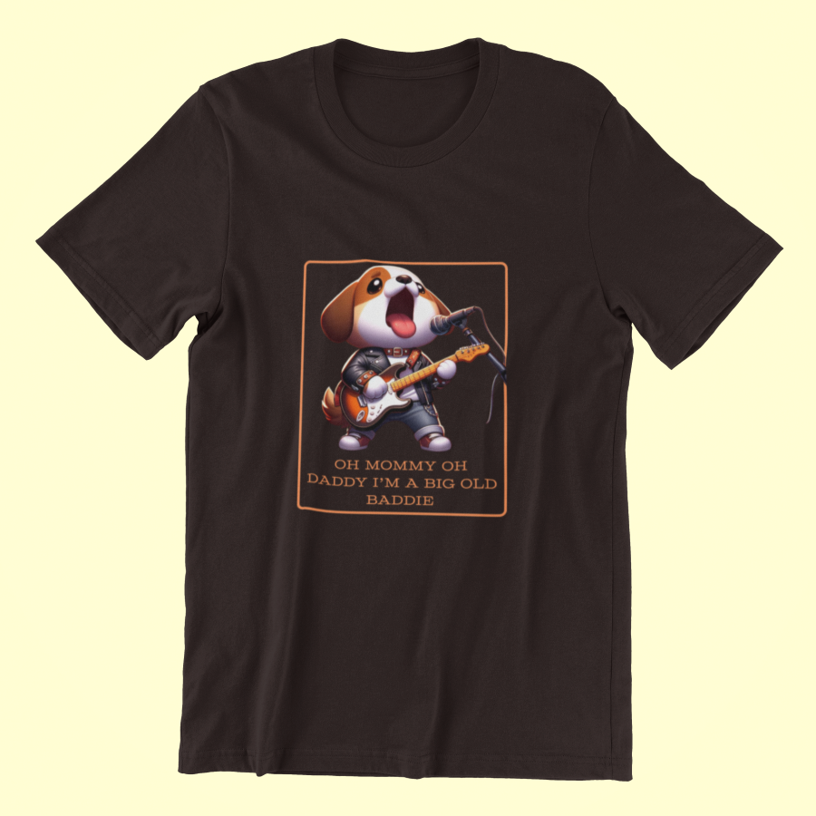Puppy With Guitar Classic T-shirt(F.R.I.E.N.D.S) - UNISEX